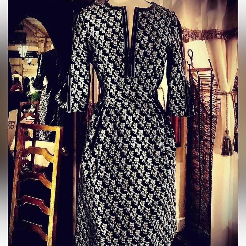 Andrew Gn Floral Print Dress